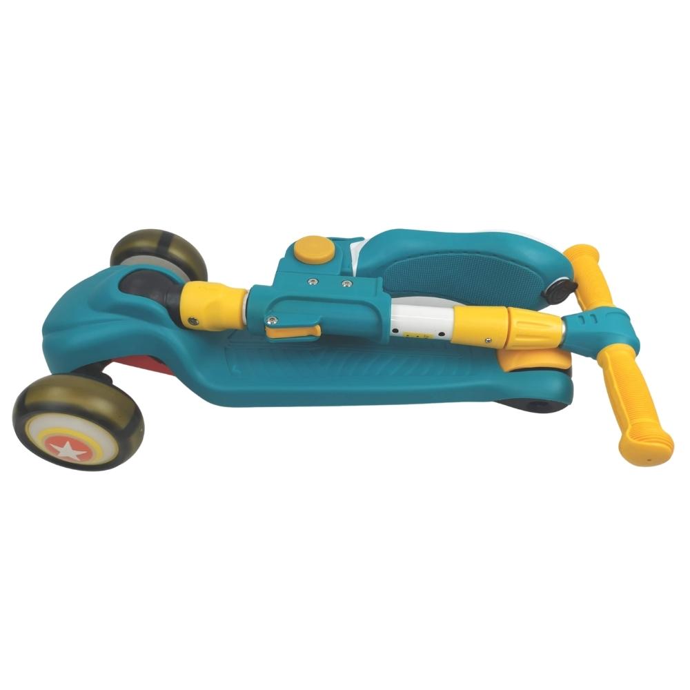 Supermax 2-in-1 Kids Foldable Scooter & Ride On - Blue - Aussie Baby