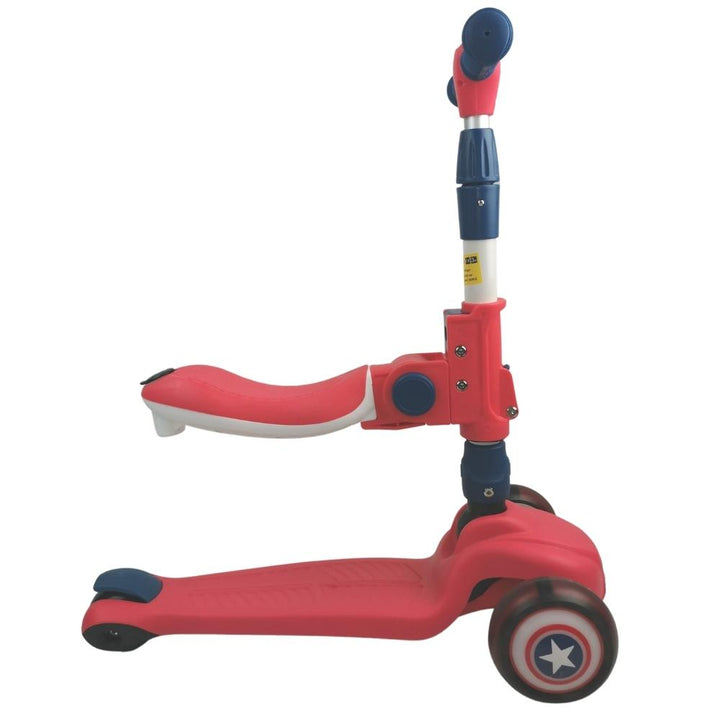 Supermax 2-in-1 Kids Foldable Scooter & Ride On - Red - Aussie Baby