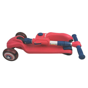 Supermax 2-in-1 Kids Foldable Scooter & Ride On - Red - Aussie Baby