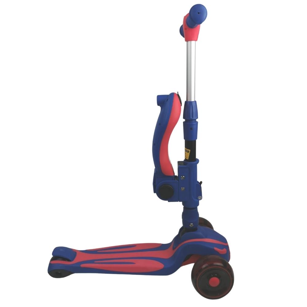 Supermax Pro 2-in-1 Kids Foldable Scooter & Ride On - Blue - Aussie Baby