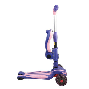 Supermax Pro 2-in-1 Kids Foldable Scooter & Ride On - Pink - Aussie Baby