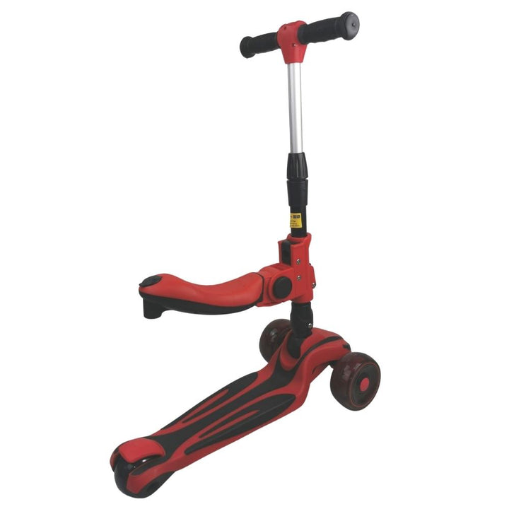 Supermax Pro 2-in-1 Kids Foldable Scooter & Ride On - Red - Aussie Baby