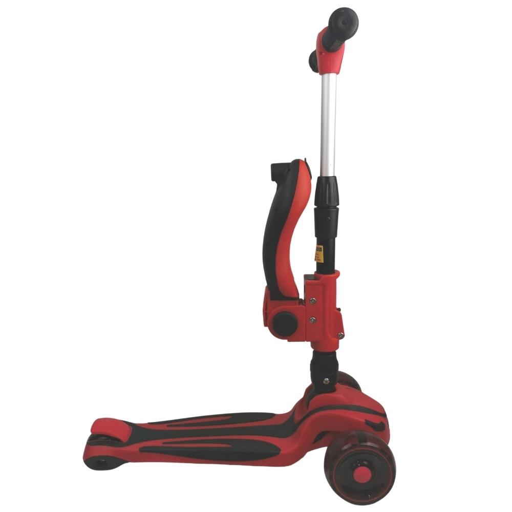 Supermax Pro 2-in-1 Kids Foldable Scooter & Ride On - Red - Aussie Baby
