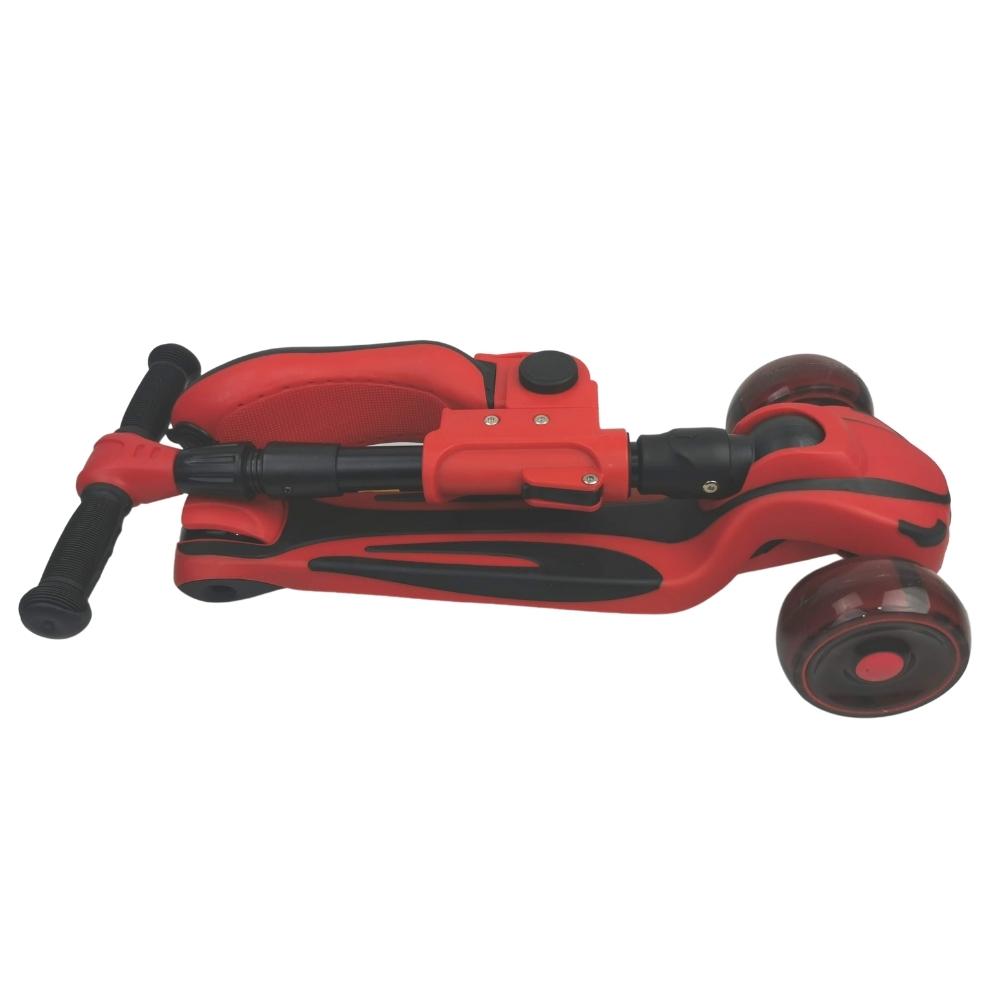 Supermax Pro 2-in-1 Kids Foldable Scooter & Ride On - Red - Aussie Baby