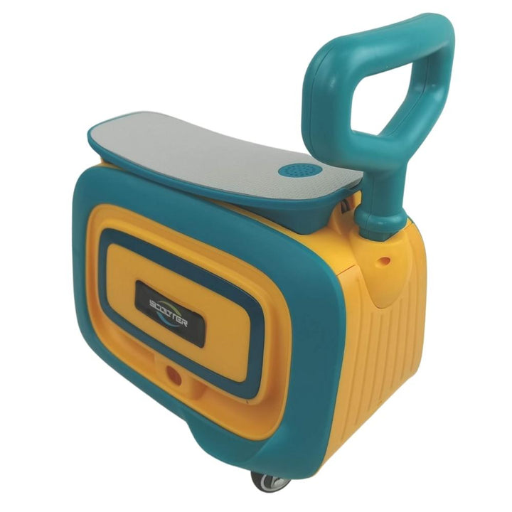 Supermax Mini Suitcase Kids Ride-On Toy - Blue - Aussie Baby