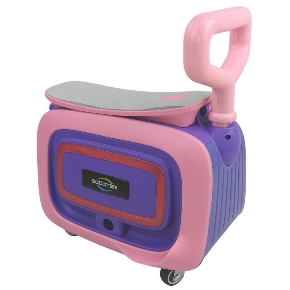 Supermax 3-in-1 Kids Foldable Scooter with Mini Suitcase - Pink - Aussie Baby