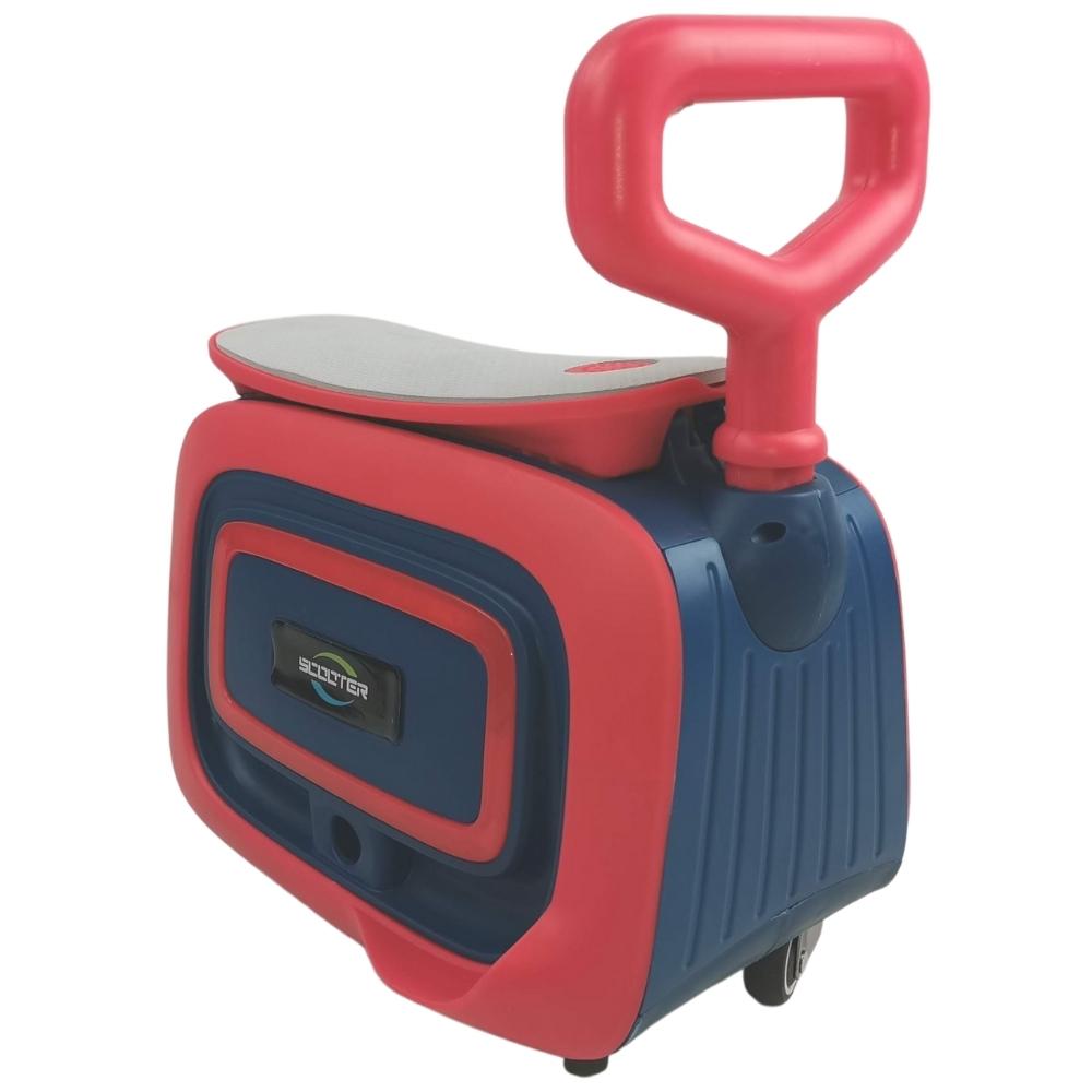 Supermax 3-in-1 Kids Foldable Scooter with Mini Suitcase - Red - Aussie Baby