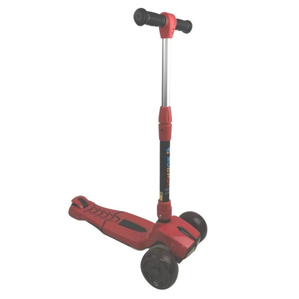 Supermax Pro Max Foldable Scooter with Flashing Wheels - Red - Aussie Baby