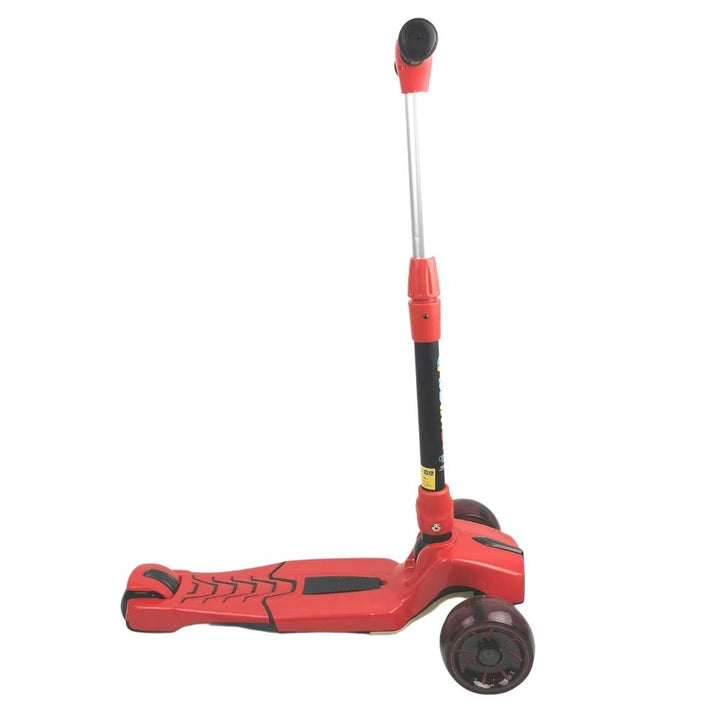 Supermax Pro Max Foldable Scooter with Flashing Wheels - Red - Aussie Baby