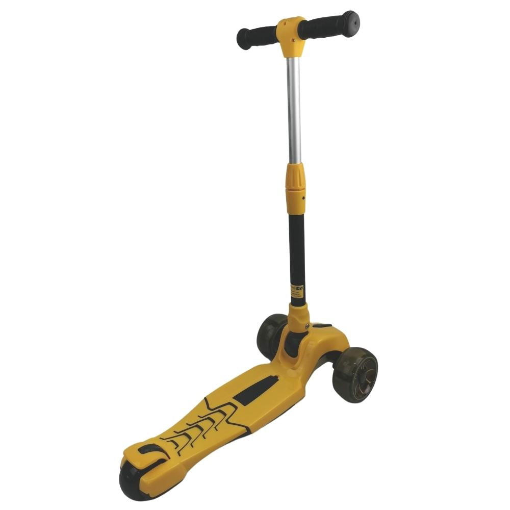 Supermax Pro Max Foldable Scooter with Flashing Wheels - Yellow - Aussie Baby