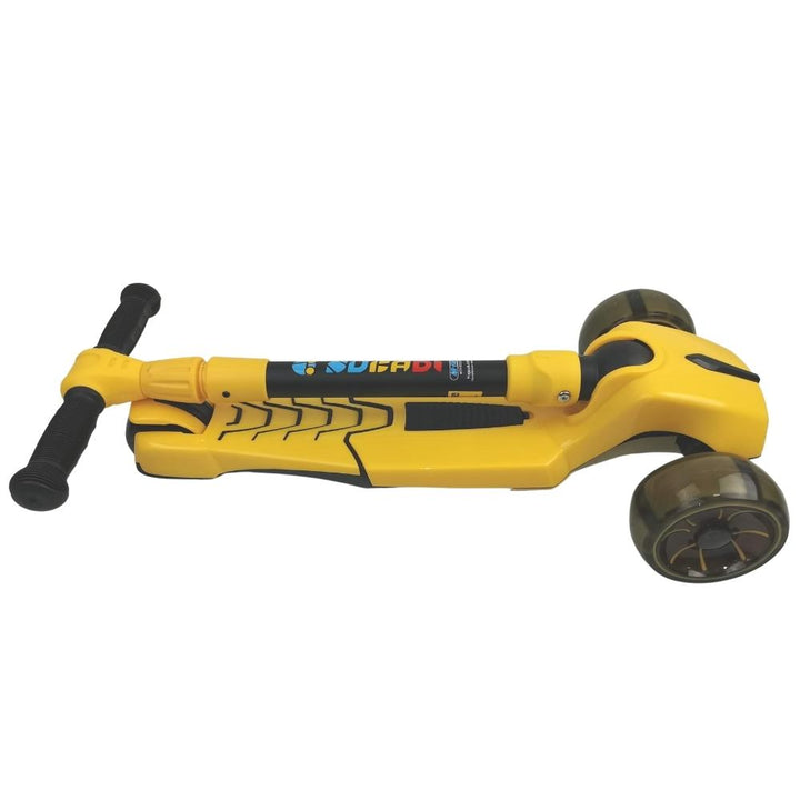 Supermax Pro Max Foldable Scooter with Flashing Wheels - Yellow - Aussie Baby