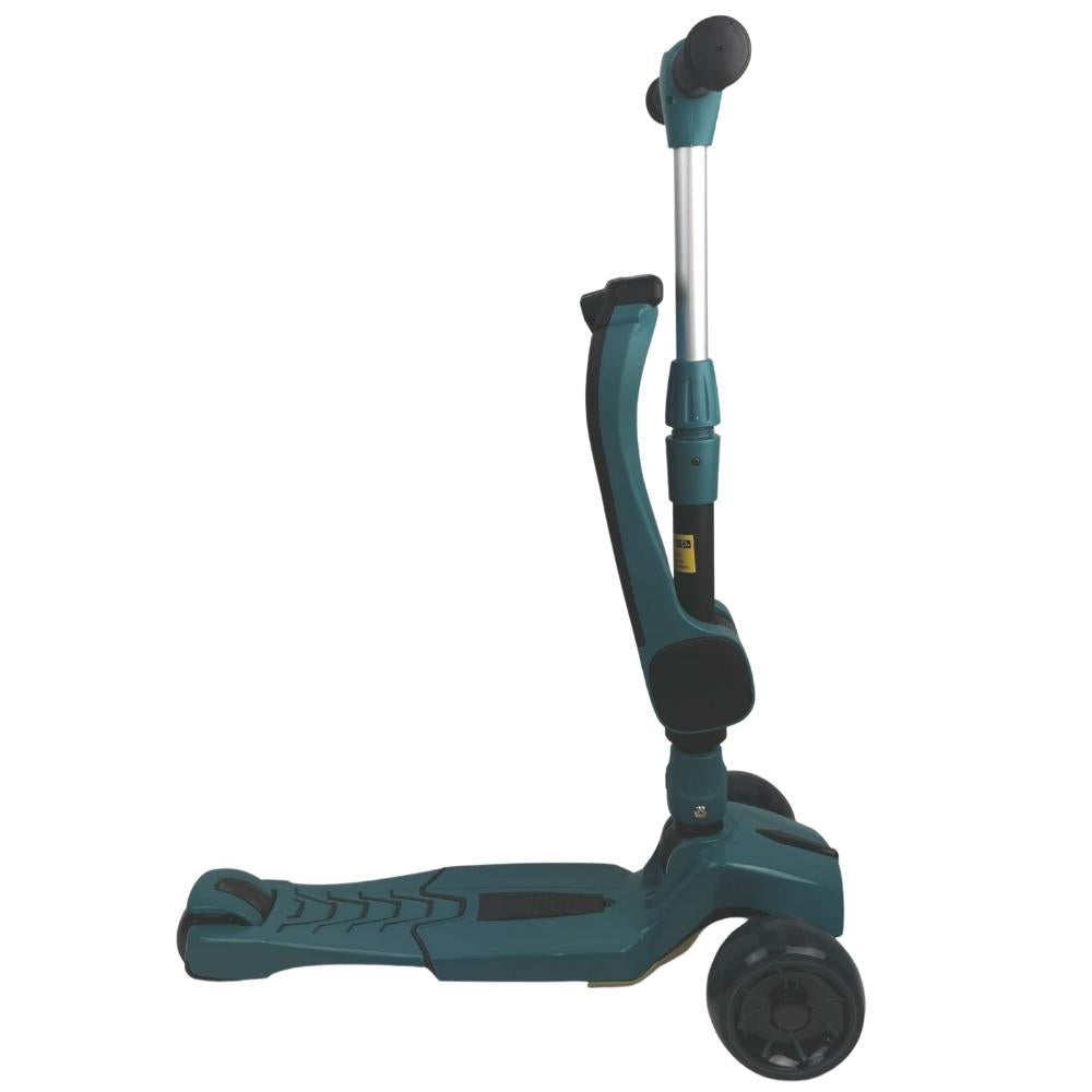 Supermax Pro Max 2-in-1 Kids Foldable Scooter & Ride On - Green - Aussie Baby