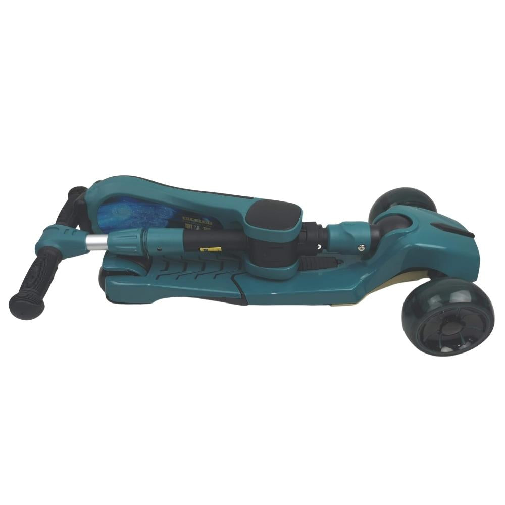 Supermax Pro Max 2-in-1 Kids Foldable Scooter & Ride On - Green - Aussie Baby