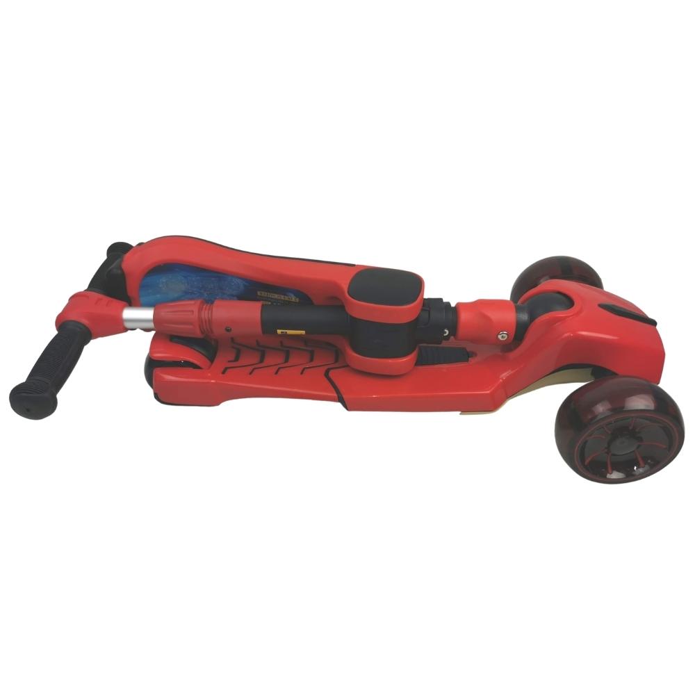 Supermax Pro Max 2-in-1 Kids Foldable Scooter & Ride On - Red - Aussie Baby