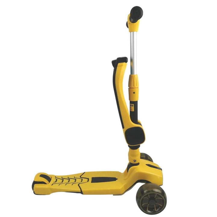 Supermax Pro Max 2-in-1 Kids Foldable Scooter & Ride On - Yellow - Aussie Baby