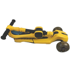 Supermax Pro Max 2-in-1 Kids Foldable Scooter & Ride On - Yellow - Aussie Baby