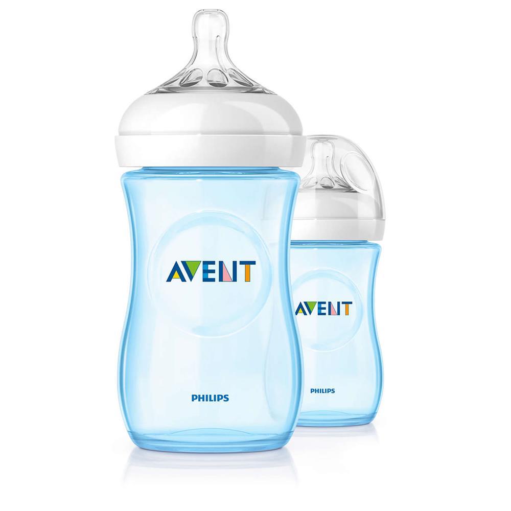 Philips Avent Natural Baby Feeding Botttle 260ml 1m+ (2 pack) - Aussie Baby