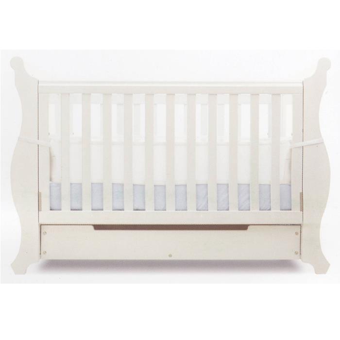 Sweet Dreams Air Pad - Sleigh Cot - White - Aussie Baby