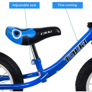 Kid Balance Bike No Pedal Push Bicycle 12 Inch - Blue - Aussie Baby