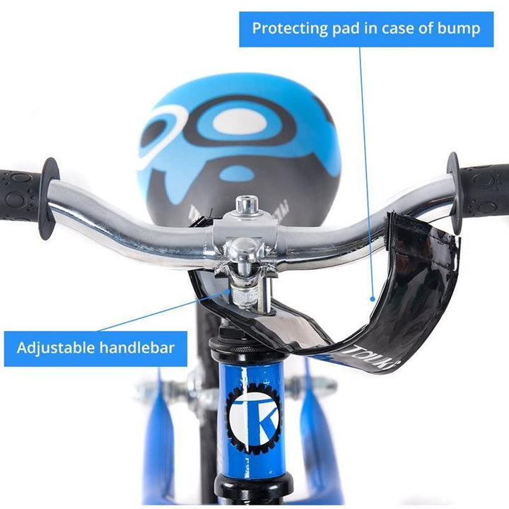 Kid Balance Bike No Pedal Push Bicycle 12 Inch - Blue - Aussie Baby