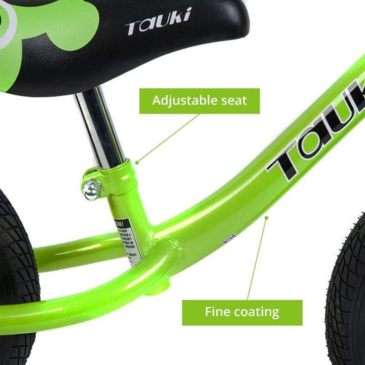 Kid Balance Bike No Pedal Push Bicycle 12 Inch - Green - Aussie Baby