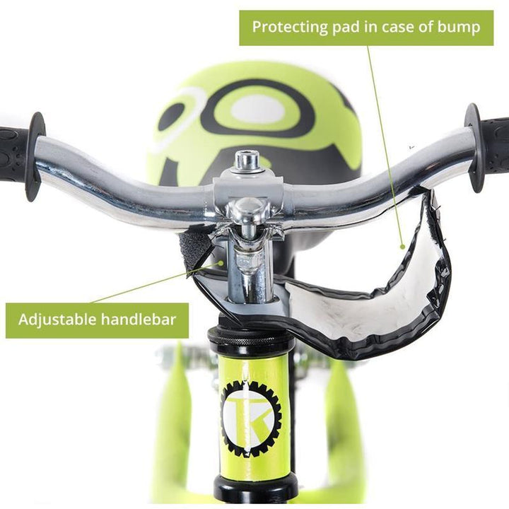 Kid Balance Bike No Pedal Push Bicycle 12 Inch - Green - Aussie Baby