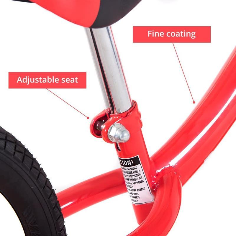 Kid Balance Bike No Pedal Push Bicycle 12 Inch - Red - Aussie Baby