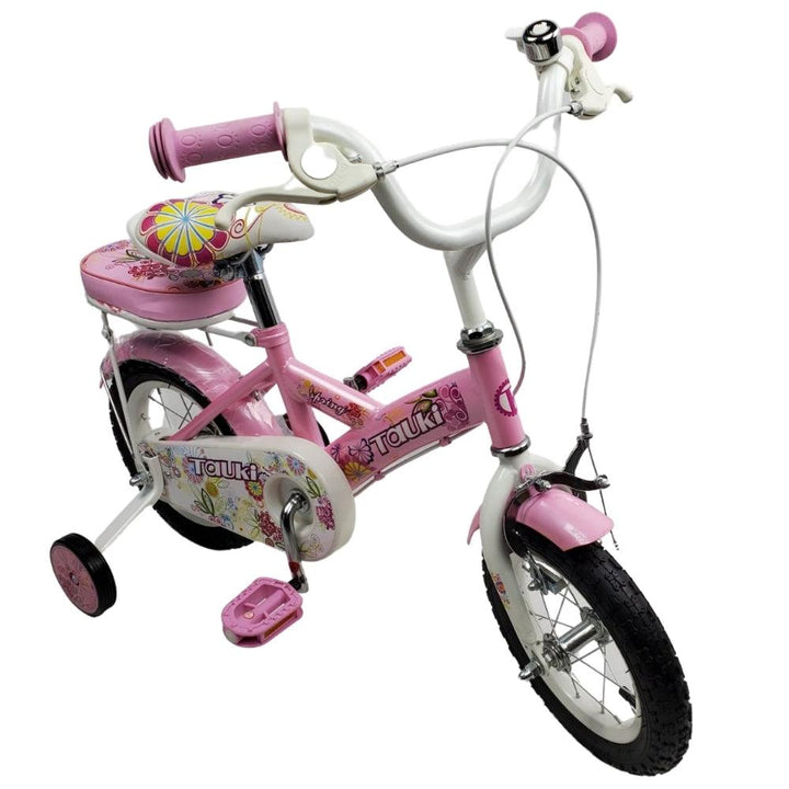 Supermax Kids Floral 12 Inch Bike - Pink - Aussie Baby
