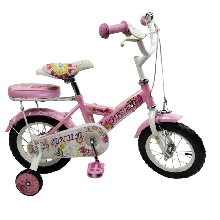 Supermax Kids Floral 12 Inch Bike - Pink - Aussie Baby