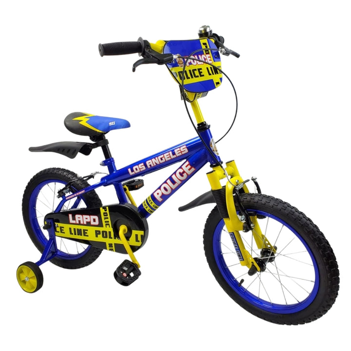 Supermax Police 16 Inch Kids Push Bike - Blue - Aussie Baby