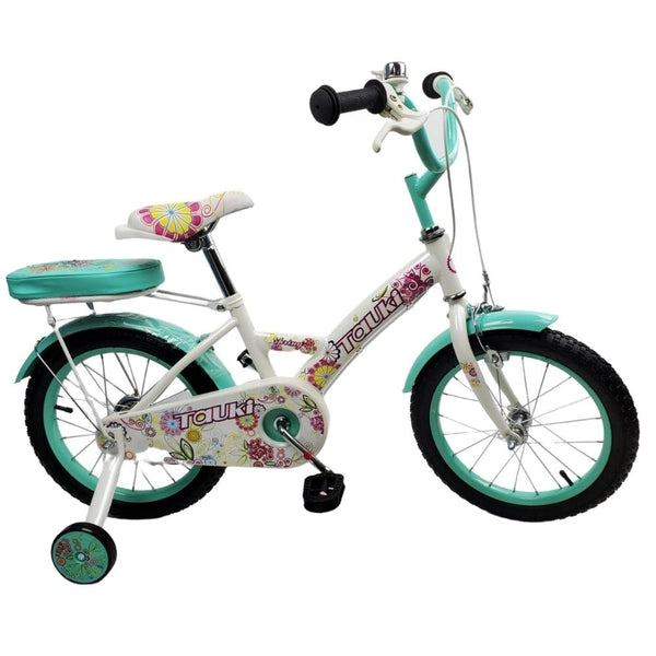 Supermax Kids Floral 12 Inch Bike - Aquamarine - Aussie Baby