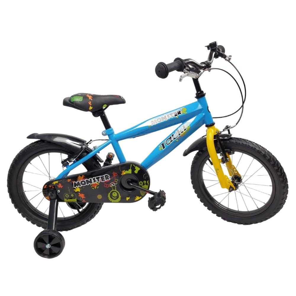 Supermax Monster 16 Inch Kids Push Bike - Blue - Aussie Baby