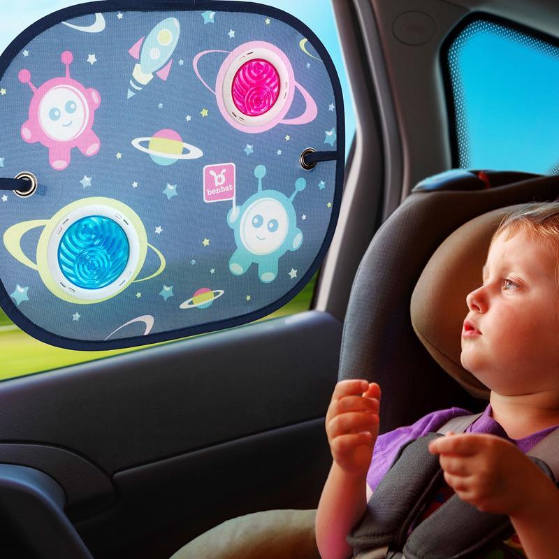 BenBat Space Collection Car Pop Open Sunshade Round (2 Pack) - Aussie Baby