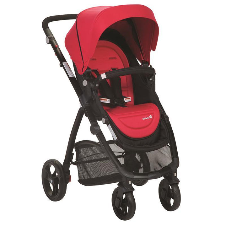 Safety 1st Visto 4 Wheel Stroller - Red - Aussie Baby