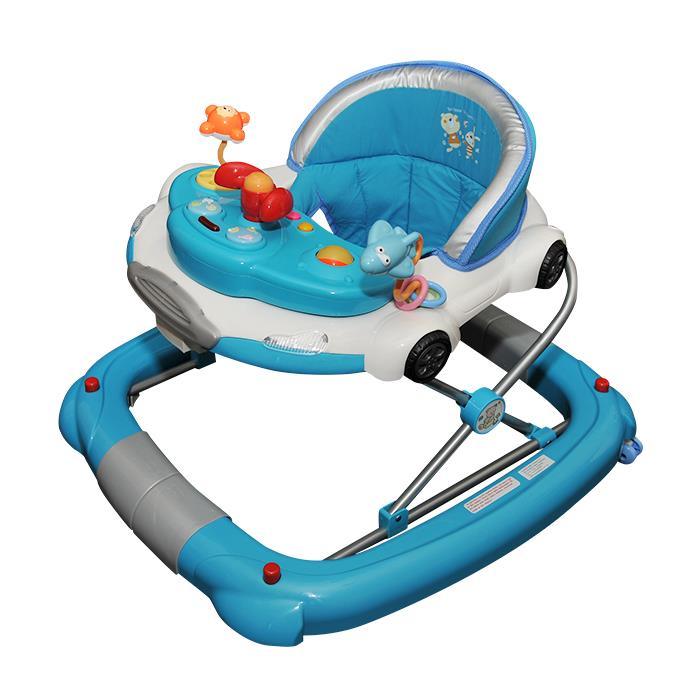 Car Theme Blue Baby Walker Rocker Play Activity Centre - Aussie Baby