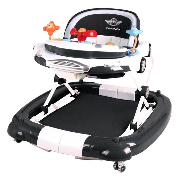 Car Theme Baby Walker Rocker Play Activity Centre Black - Aussie Baby