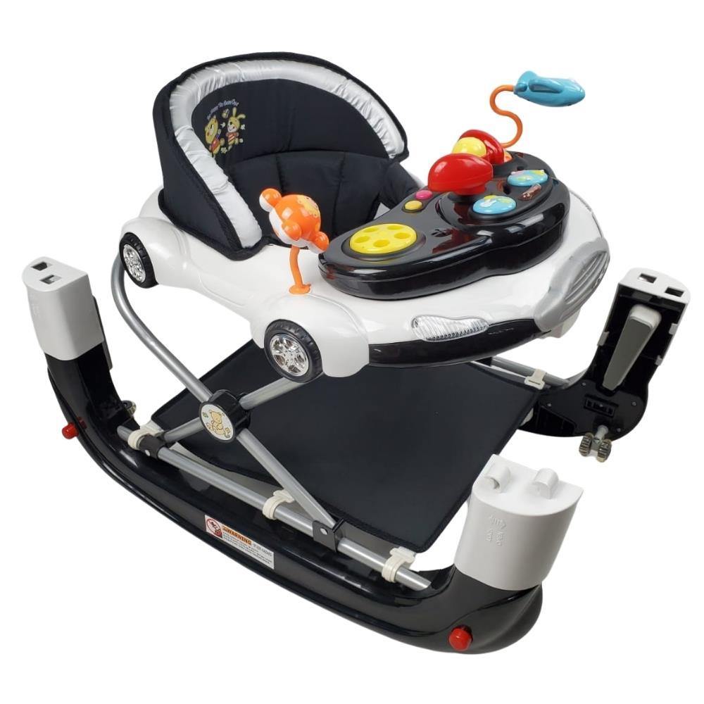 Car Theme Baby Walker Rocker Play Activity Centre Black - Aussie Baby