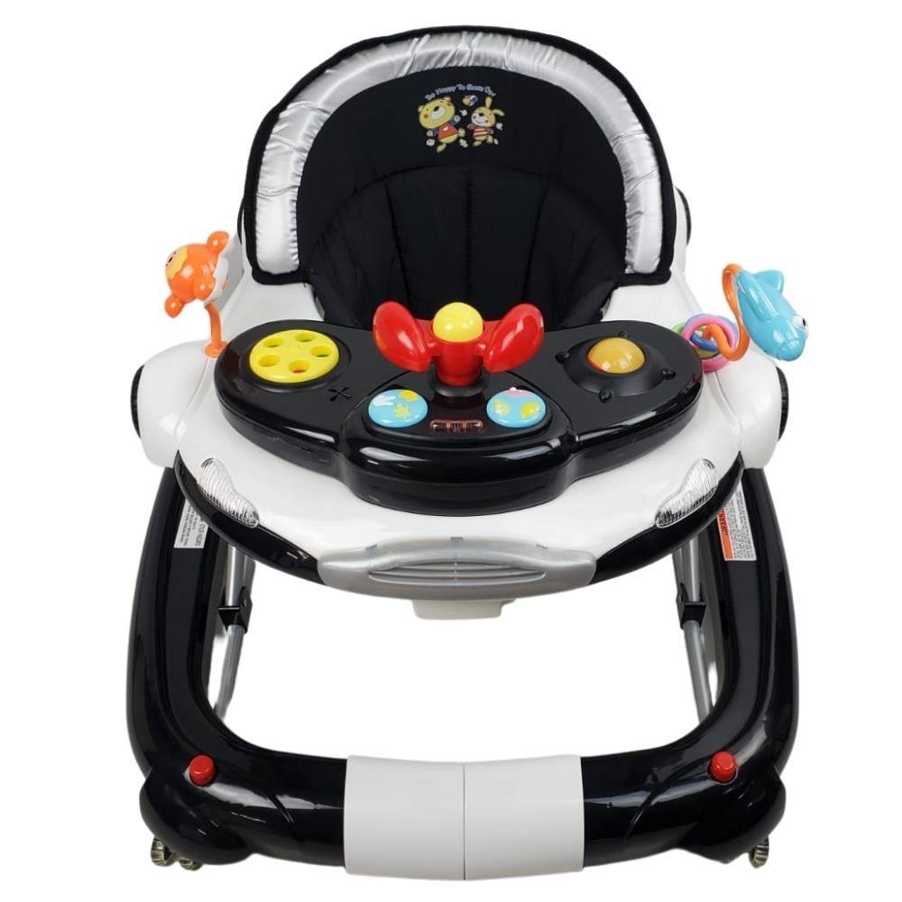Car Theme Baby Walker Rocker Play Activity Centre Black - Aussie Baby