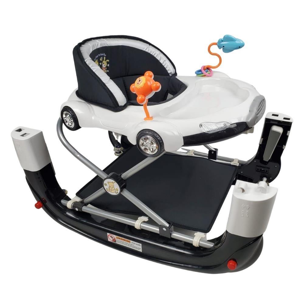 Car Theme Baby Walker Rocker Play Activity Centre Black - Aussie Baby