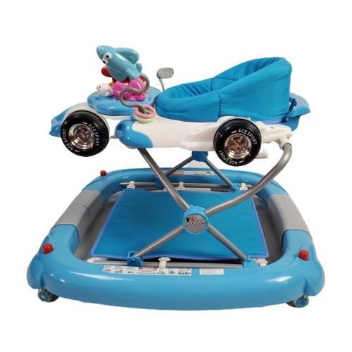 Racing Car 4-in-1 Baby Walker & Rocker - Blue - Aussie Baby