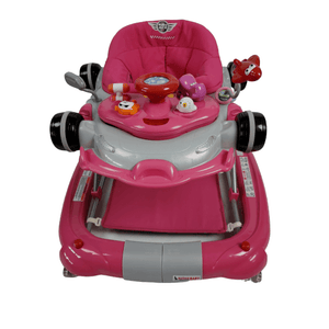 Racing Car 4-in-1 Baby Walker & Rocker - Pink - Aussie Baby