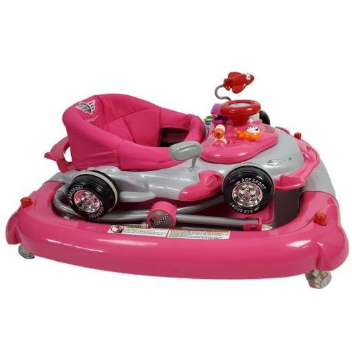 Racing Car 4-in-1 Baby Walker & Rocker - Pink - Aussie Baby