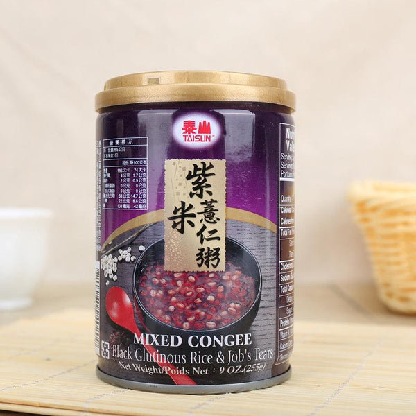 泰山紫米薏仁粥 Black Glutinous Rice & Pearl Mixed Congee 255g - Aussie Baby