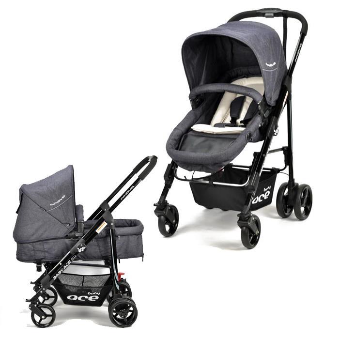 Baby Ace Innova Stroller - Denim - Aussie Baby