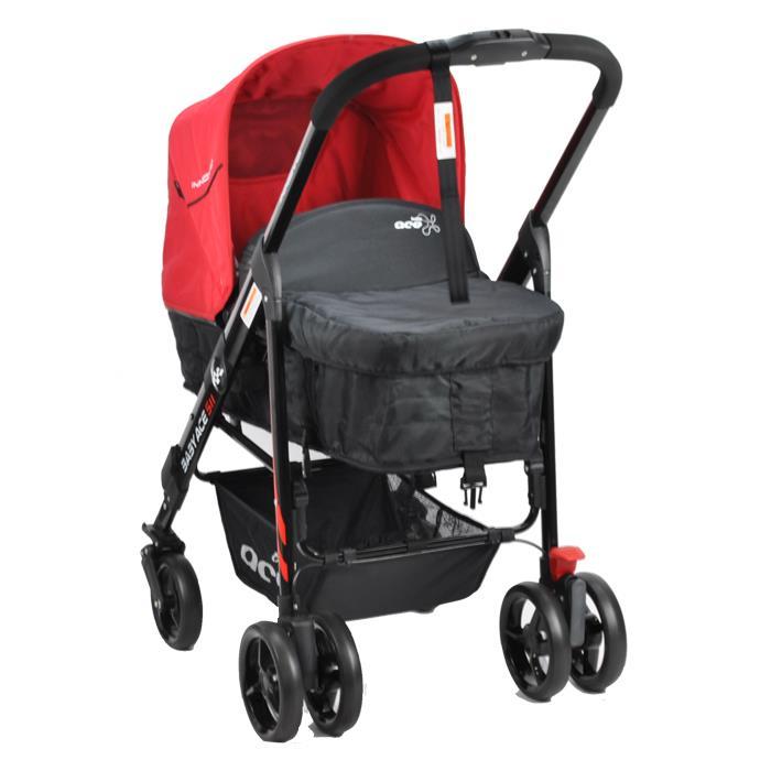 Baby Ace Innova Stroller - Red - Aussie Baby