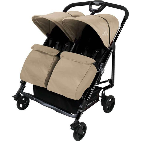 Baby Ace Libra Twin Stroller - Khahki - Aussie Baby