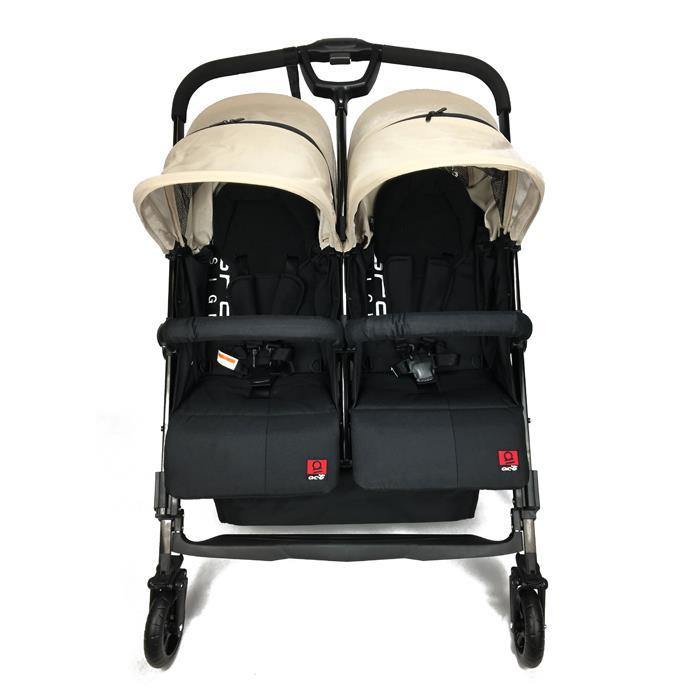 Baby Ace Libra Twin Stroller - Khahki - Aussie Baby