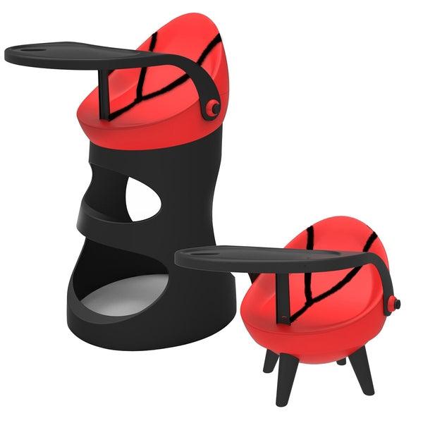 TCV 5 In 1 High Chair - Red - Aussie Baby