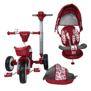 Deluxe Foldable Trike with Parent Control - Red - Aussie Baby