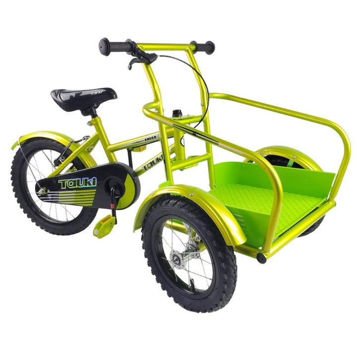 Tauki Kids Platform Cargo Tricycle 16 Inch Trike - Green - Aussie Baby